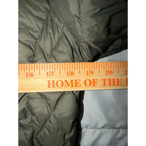 Michael Kors Packable Hooded Puffer Jacket Olive Green Gold Accents Women’s S - Picture 10 of 10